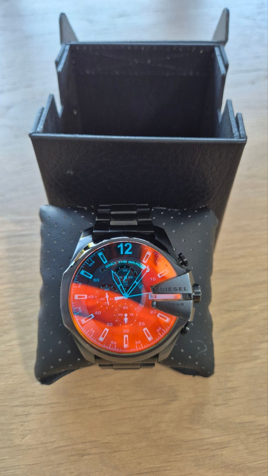 Diesel Only The Brave Horloge DZ-4318 Zwart Staal, Sieraden, Tassen en Uiterlijk, Staal, Staal, Polshorloge, Ophalen of Verzenden