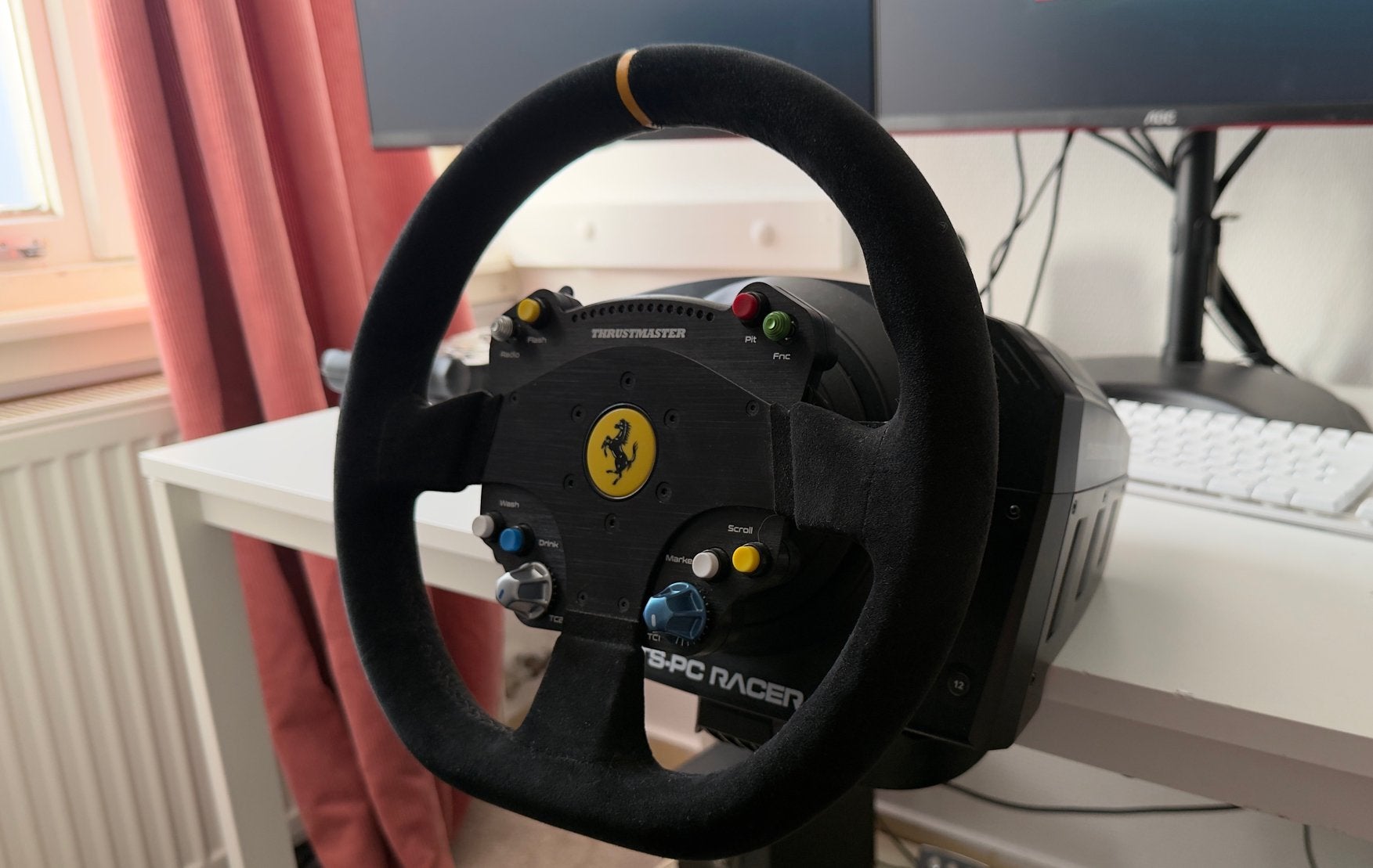 Thrustmaster TS-PC Racer Ferrari 488 Challlenge Edition, Ophalen, Zo goed als nieuw, Stuur of Pedalen
