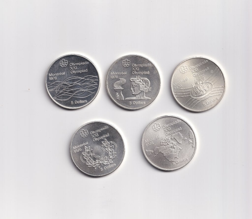 5x5 zilveren Dollar munt Canada montreal Sterling zilver #2, Ophalen of Verzenden, Zilver