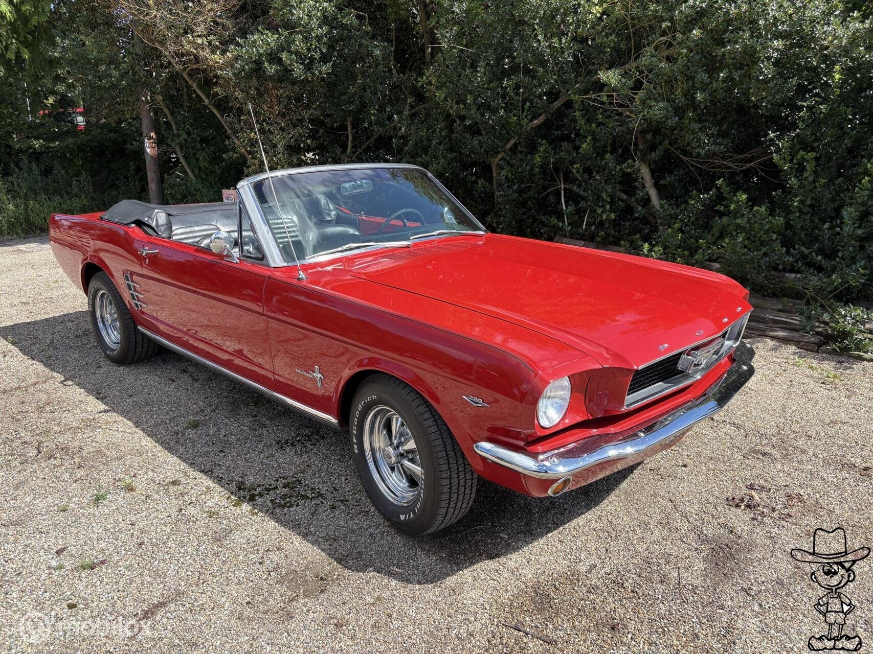 Ford USA mustang convertible v8 c-code, Automaat, Achterwielaandrijving, Zwart, Cabriolet
