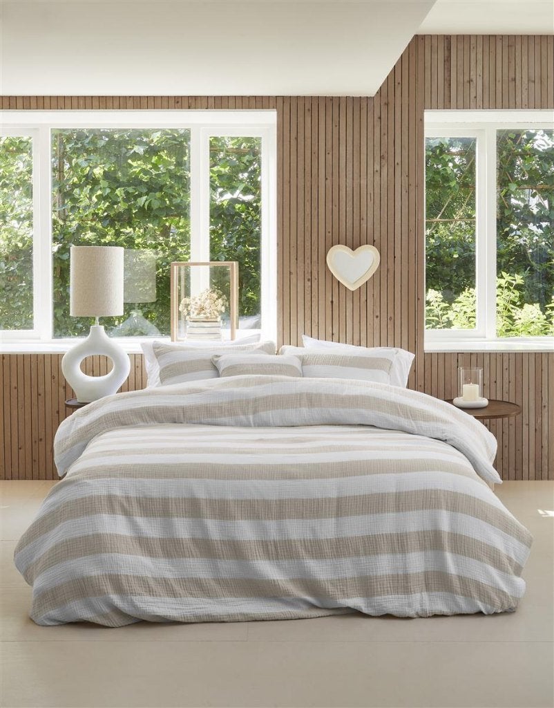 Striped dekbedovertrek van Rivièra Maison MOUSSELINE, Huis en Inrichting, Slaapkamer | Beddengoed, Verzenden, Dekbedovertrek, Katoen