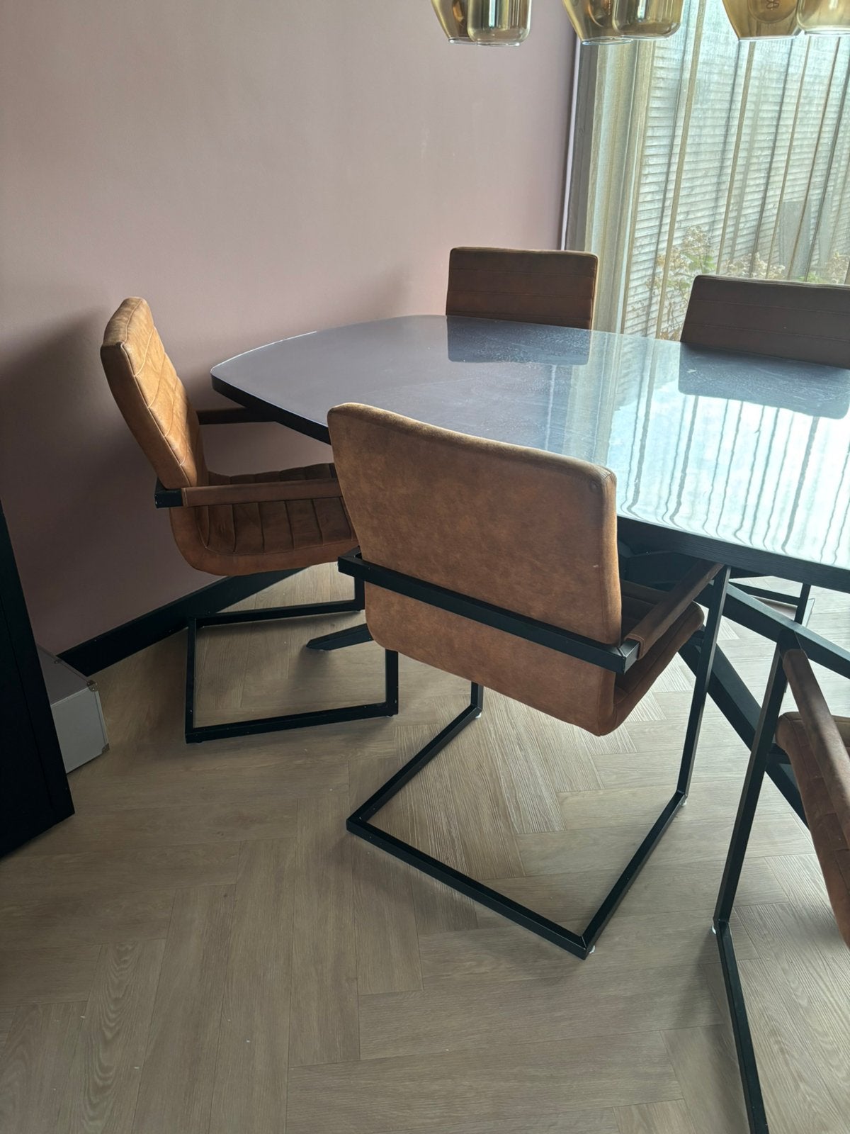 Stoelen eettafel (6 stuks), Ophalen, Bruin, Vijf, Zes of meer stoelen