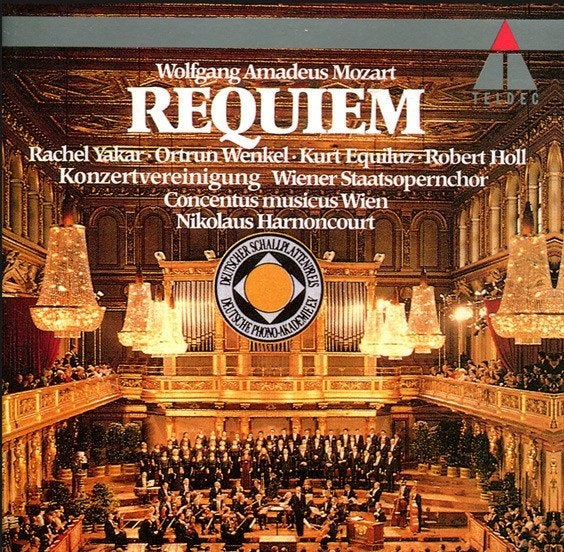 MOZART Requiem CD HARNONCOURT TELDEC, Cd's en Dvd's, Ophalen of Verzenden, Classicisme, Gebruikt, Vocaal