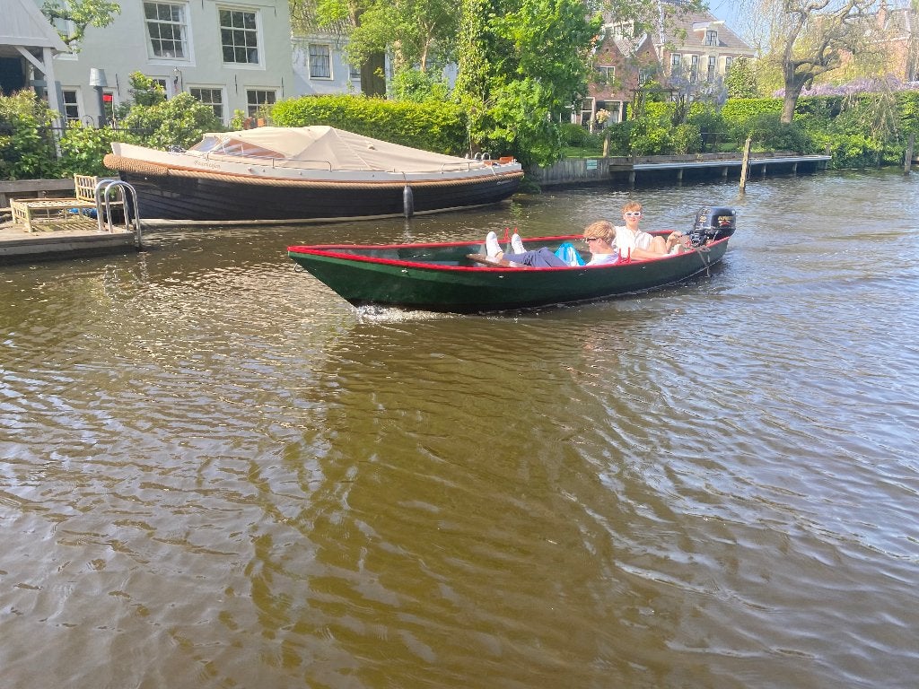 Stalen Giethoornse punter, Watersport en Boten, Ophalen, Gebruikt, Staal, Punter