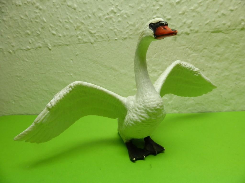 Schleich 13614 zwaan, dierfiguur, Ophalen of Verzenden, Zo goed als nieuw, Vogel, Beeldje of Figuurtje