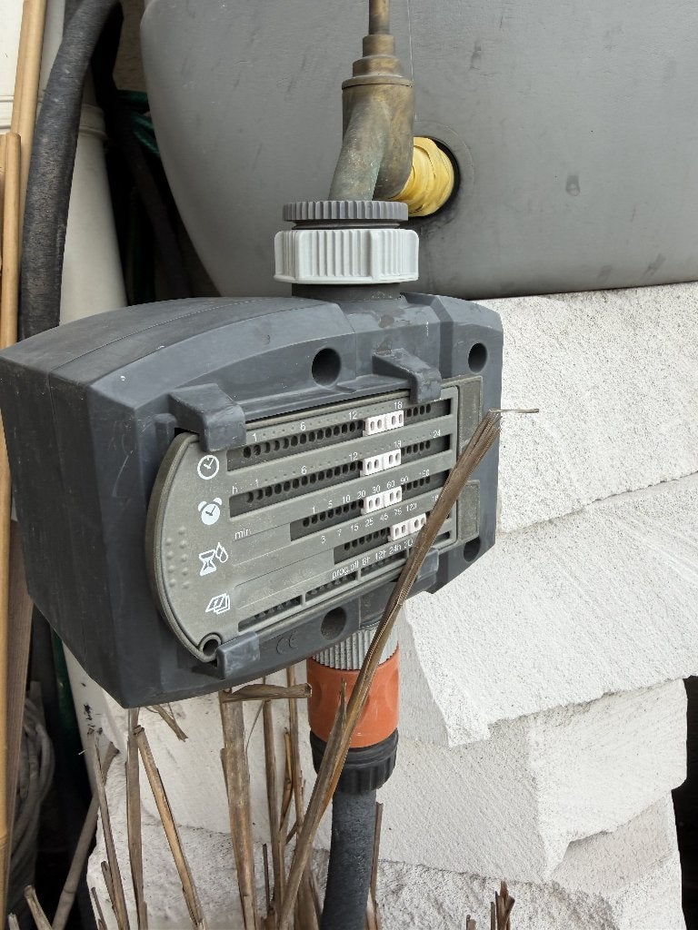 Gardena Water timer en druppelslang, Ophalen, Gebruikt, Nevelsproeier