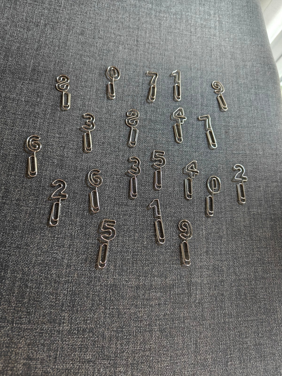 Unieke Cijfer Paperclips - Glanzend Metaal, 4 cm, Ophalen of Verzenden