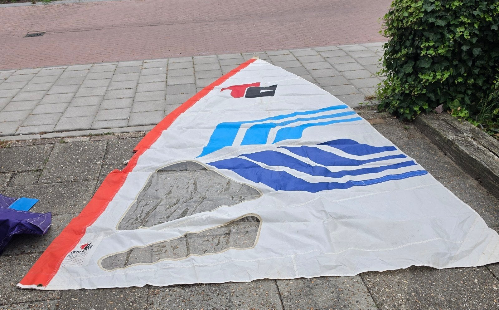 Surfzeil Ten Cate Hunter Vintage Jaren '80, Watersport en Boten, Windsurfen, Ophalen, Gebruikt, Zeil