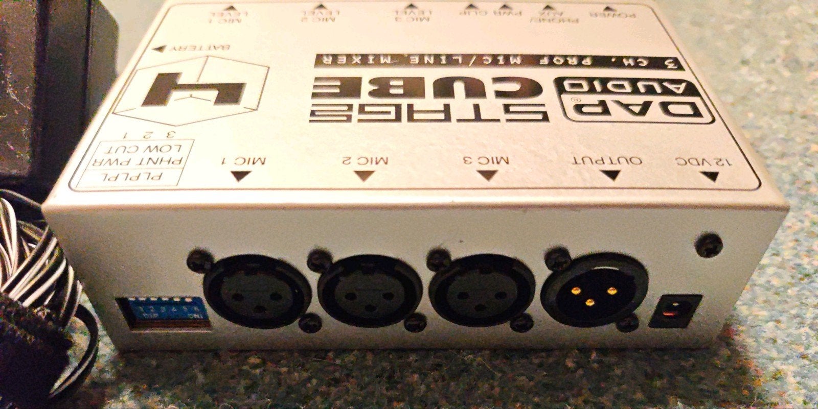 DAP Audio Stage Cube SC-4 3-kanaals microfoon/lijn XLR mixer, Ophalen of Verzenden, Gebruikt, Minder dan 5 kanalen, Microfooningang