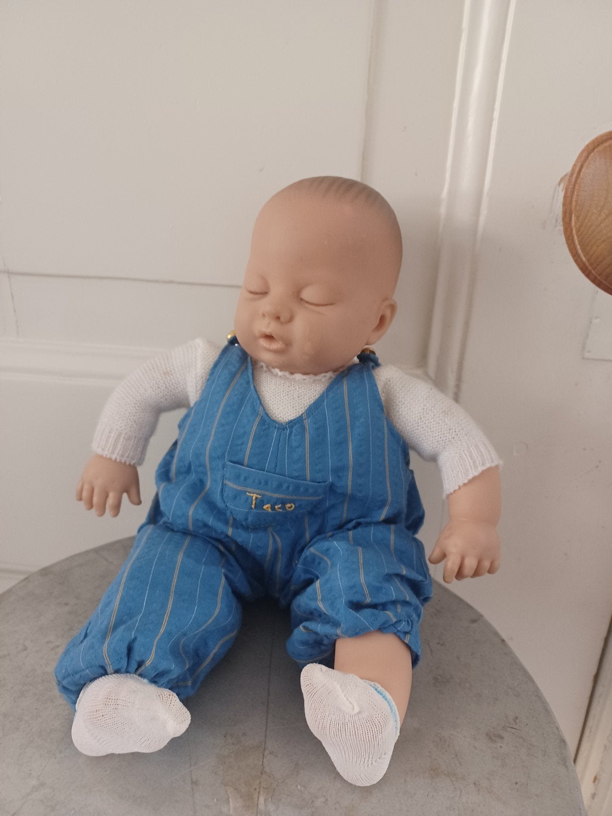 Babypopje, vermoedelijk jaren 70, Verzamelen, Ophalen of Verzenden, Gebruikt, Pop