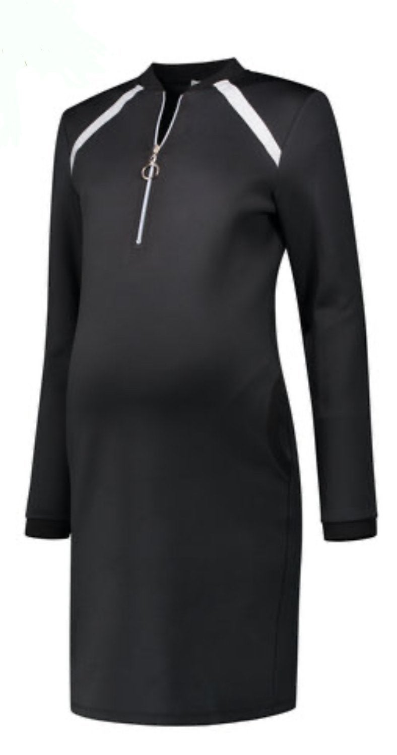 Love2Wait Zwangerschapsjurk Zwart Maat M, Kleding | Dames, Positiekleding, Maat 38/40 (M), Ophalen of Verzenden, Zo goed als nieuw