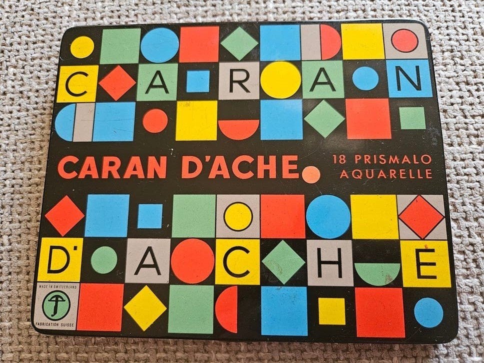 Caran d'Ache Prismalo Aquarelpotloden - Vintage Set, Ophalen of Verzenden, Gebruikt, Overige typen