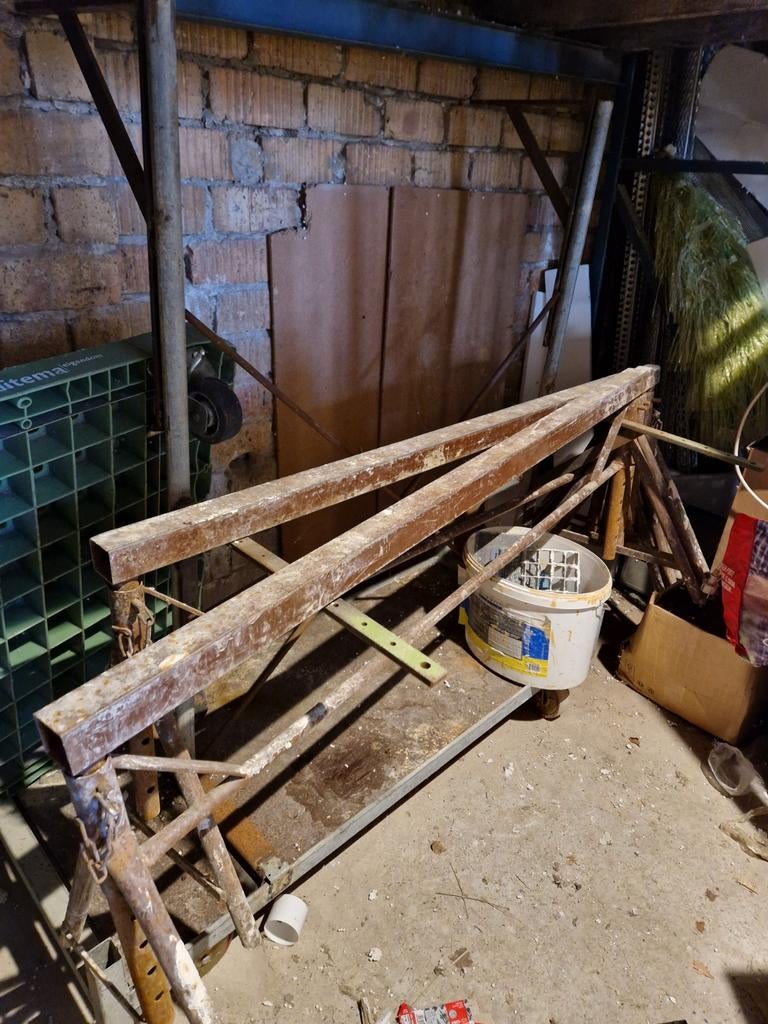 2 stukadoors bokken, Ophalen of Verzenden, Gebruikt, Overige typen, Minder dan 2 meter