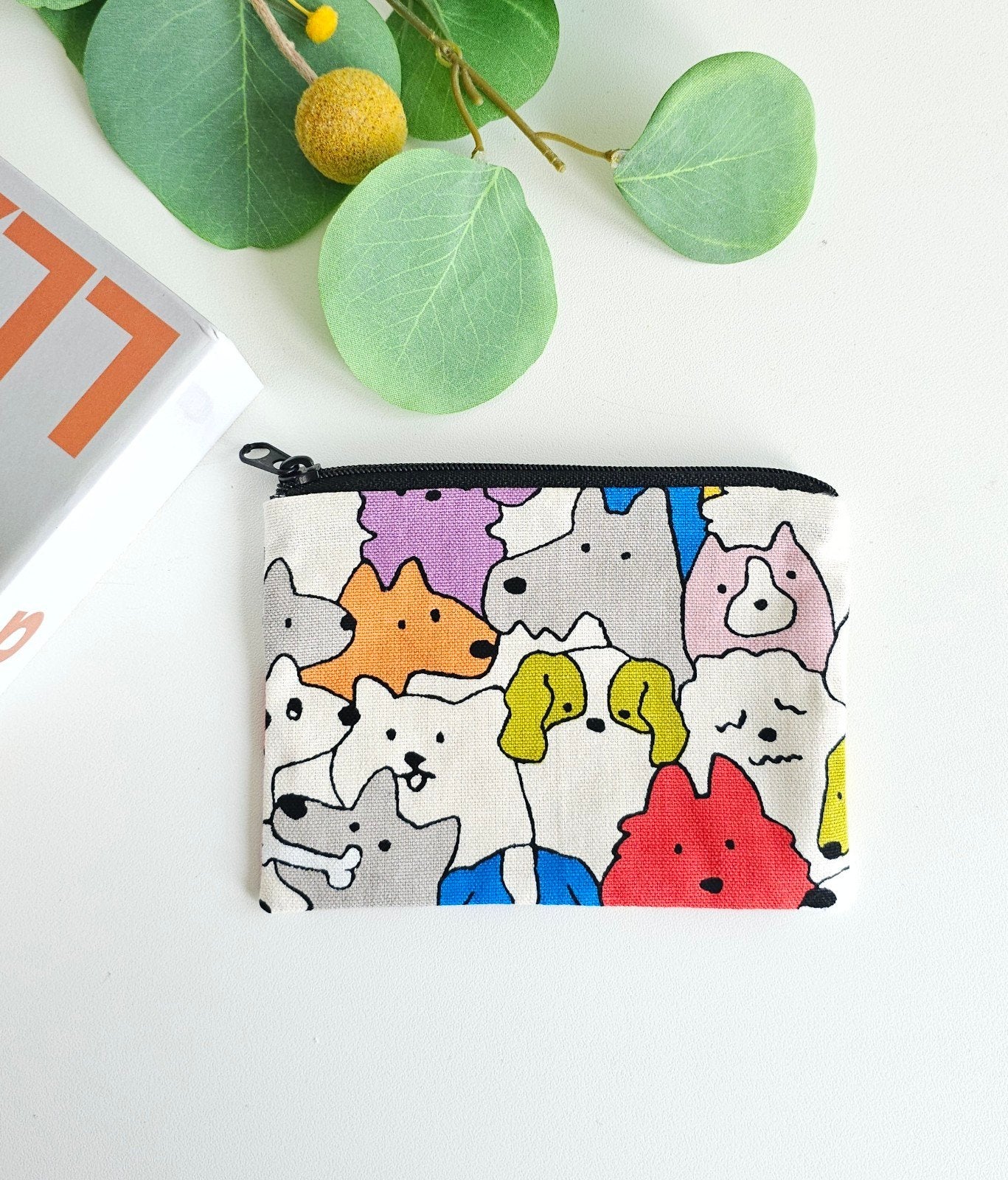 Handmade happy doggy zipper pouch (wallet), Ophalen of Verzenden, Nieuw