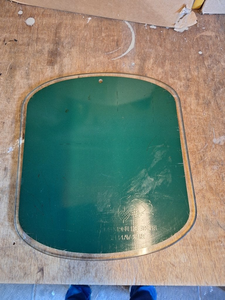 Vintage glazen bier reclamebord Ginder Ale jaren 80, Ophalen of Verzenden, Gebruikt, Reclamebord, Plaat of Schild, Overige merken