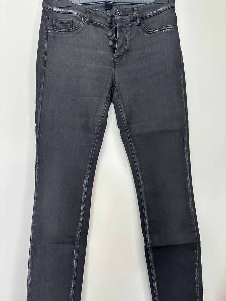 Skinny broek Antraciet maat 36 DEYK, Ophalen of Verzenden, Zo goed als nieuw, Grijs, W28 - W29 (confectie 36)