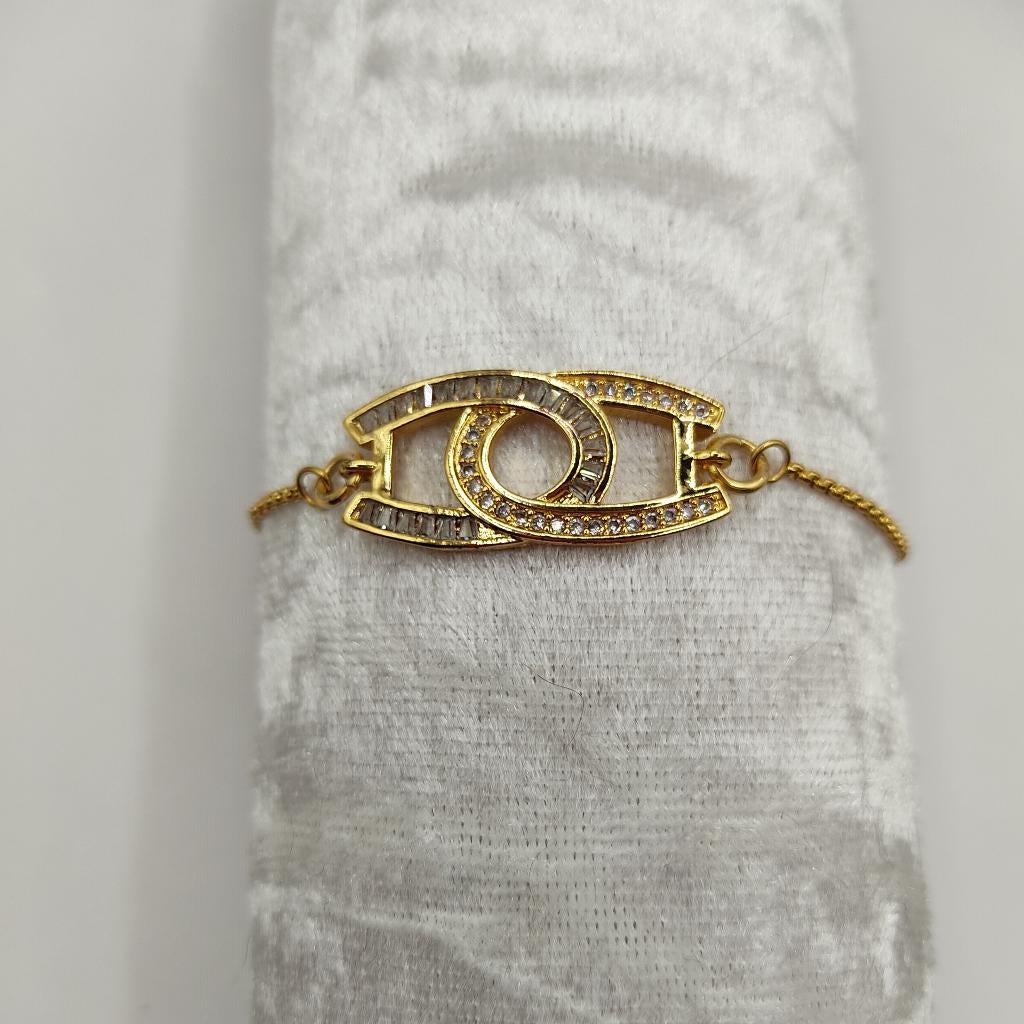 SuperSale...Armbandje stainless steel, hoefijzers, Staal, Nieuw, Ophalen of Verzenden, Goud