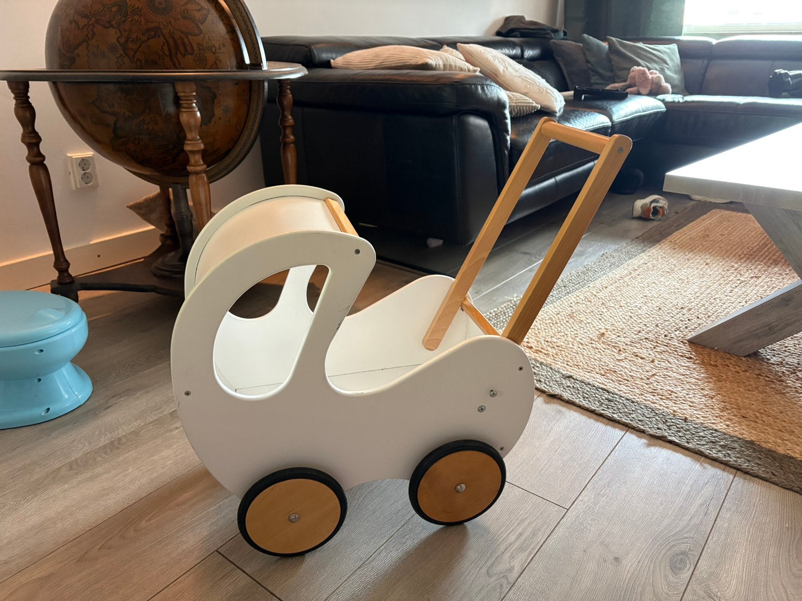 Houten kinderwagen, Kinderen en Baby's, Speelgoed | Buiten | Voertuigen en Loopfietsen, Ophalen of Verzenden, Zo goed als nieuw