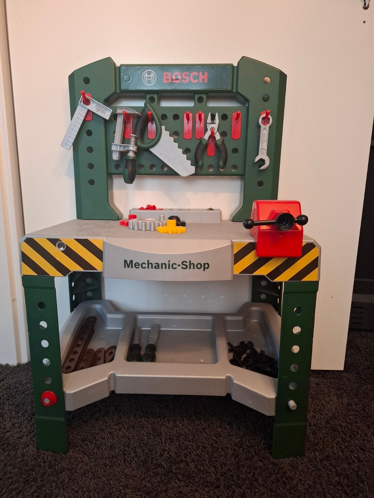 Bosch Mechanic-Shop Werkbank voor Kinderen, Ophalen of Verzenden, Gebruikt, Bouwen