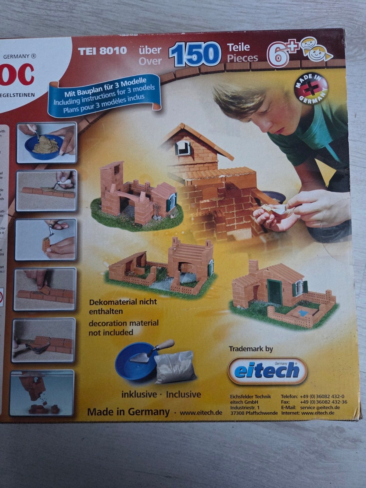 Teifoc Bouwpakket metselen met echte bakstenen  Vanaf 6 Jaar, Kinderen en Baby's, Ophalen of Verzenden, Nieuw, Overige merken