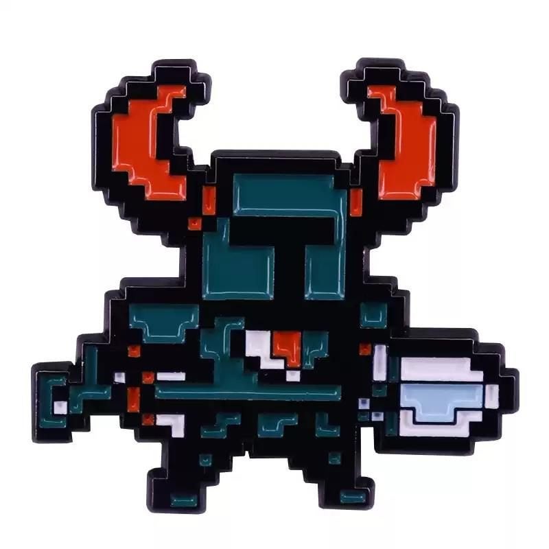 SHOVEL KNIGHT Pixel Art Enamel Pin speld broche, Verzamelen, Stripfiguren, Verzenden, Kuifje, Nieuw, Beeldje of Figuurtje