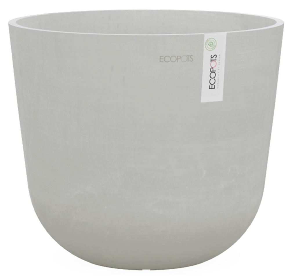 Ecopots Oslo bloempot 55cm wit – 1 maand oud, Tuin en Terras, Bloempotten, Ophalen, 40 cm of meer, Rond, Zo goed als nieuw