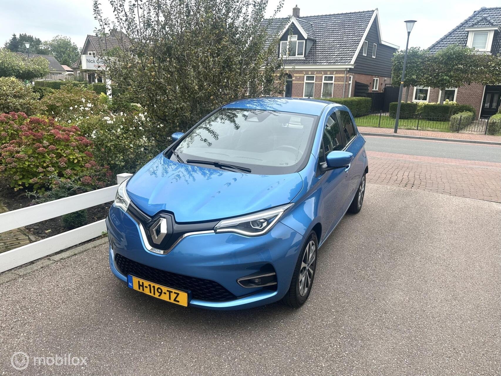 Renault Zoe R135 Intens 52 kWh KOOPACCU SOH 90,87% AIRCO CRU, Auto's, Gebruikt, Met garantie (alle), Blauw, Origineel Nederlands