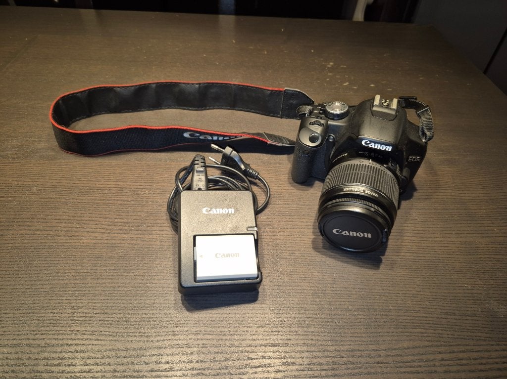 Canon EOS 500D spiegelreflexcamera, lens, accu, oplader, tas, Ophalen, Gebruikt, Spiegelreflex, Canon