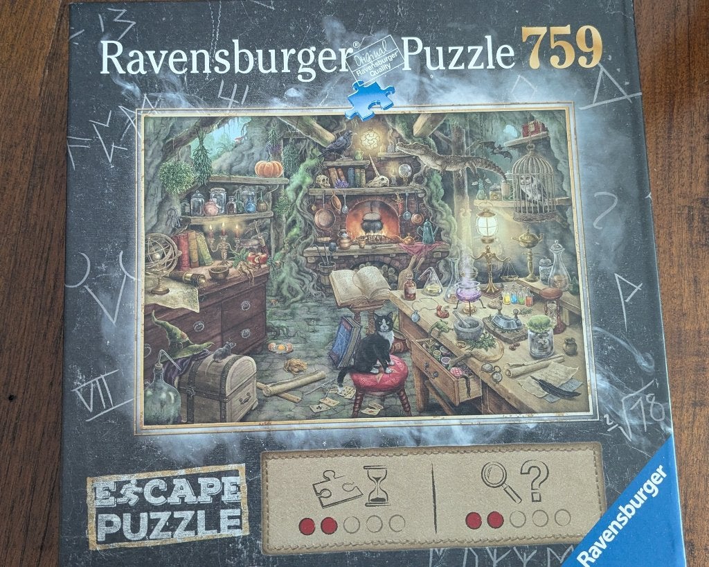 Escape puzzel Ravensburger, Ophalen of Verzenden, 500 t/m 1500 stukjes, Zo goed als nieuw, Legpuzzel