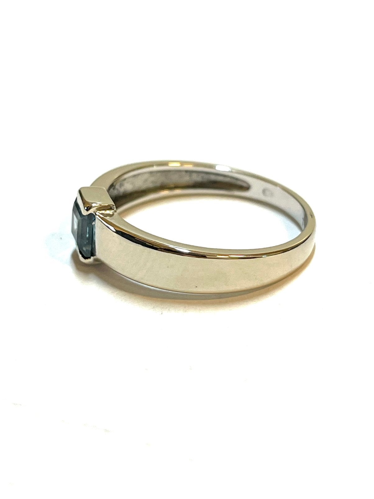 14k witgouden ring met een topaas, -, -, Ophalen of Verzenden, Zo goed als nieuw