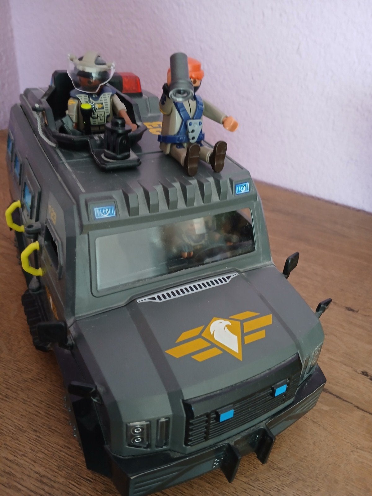 Playmobil voertuig, Ophalen