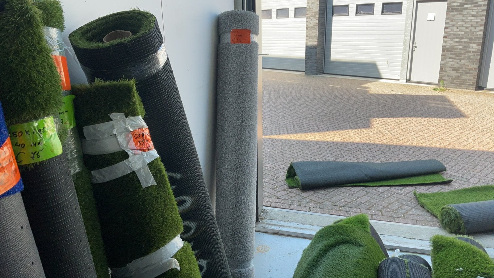 Wit kunstgras 7x2 24mm, Ophalen, Nieuw, 10 tot 20 m², Kunstgras
