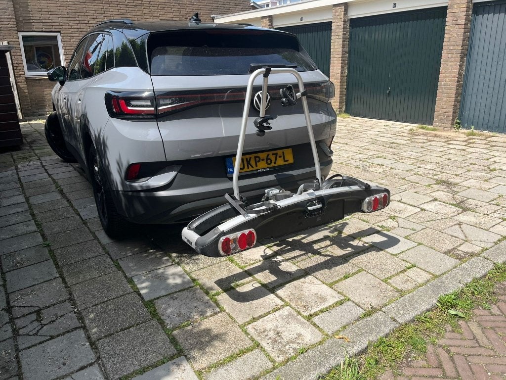 TE HUUR: Thule kantelbare fietsendrager EC908, Ophalen, 2 fietsen, Gebruikt, Trekhaakdrager