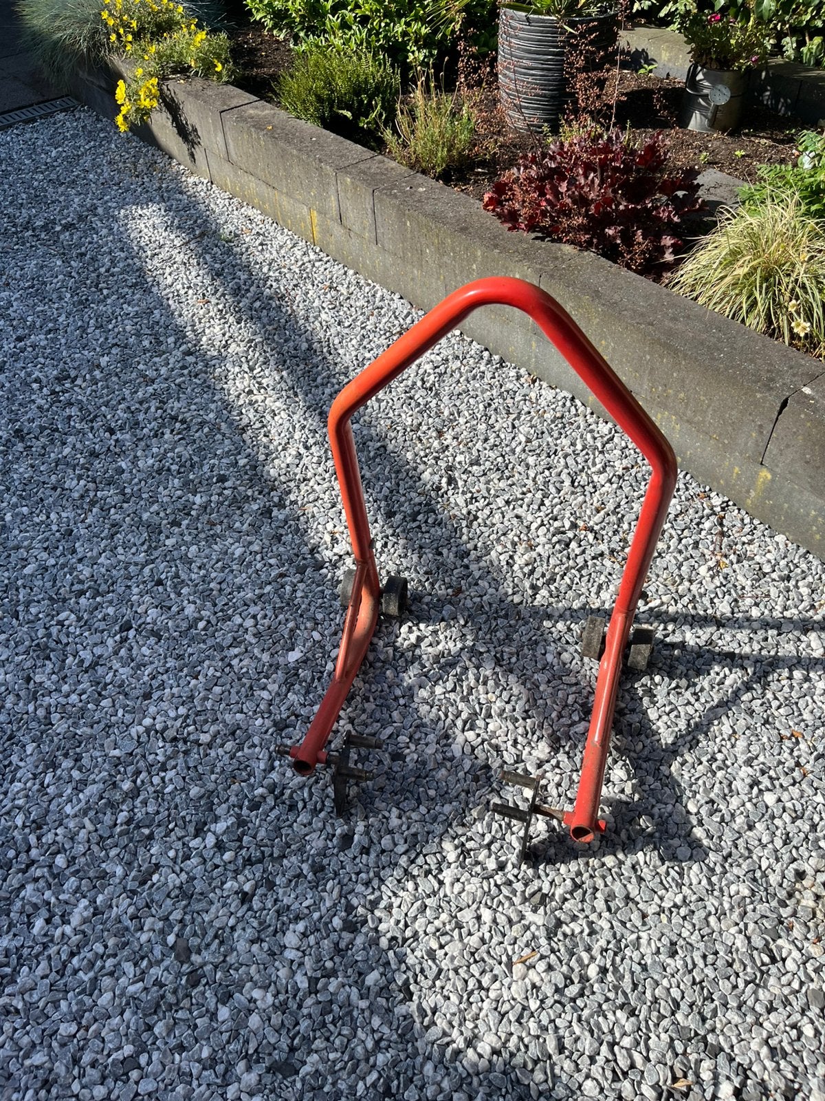 Paddock stand, Ophalen