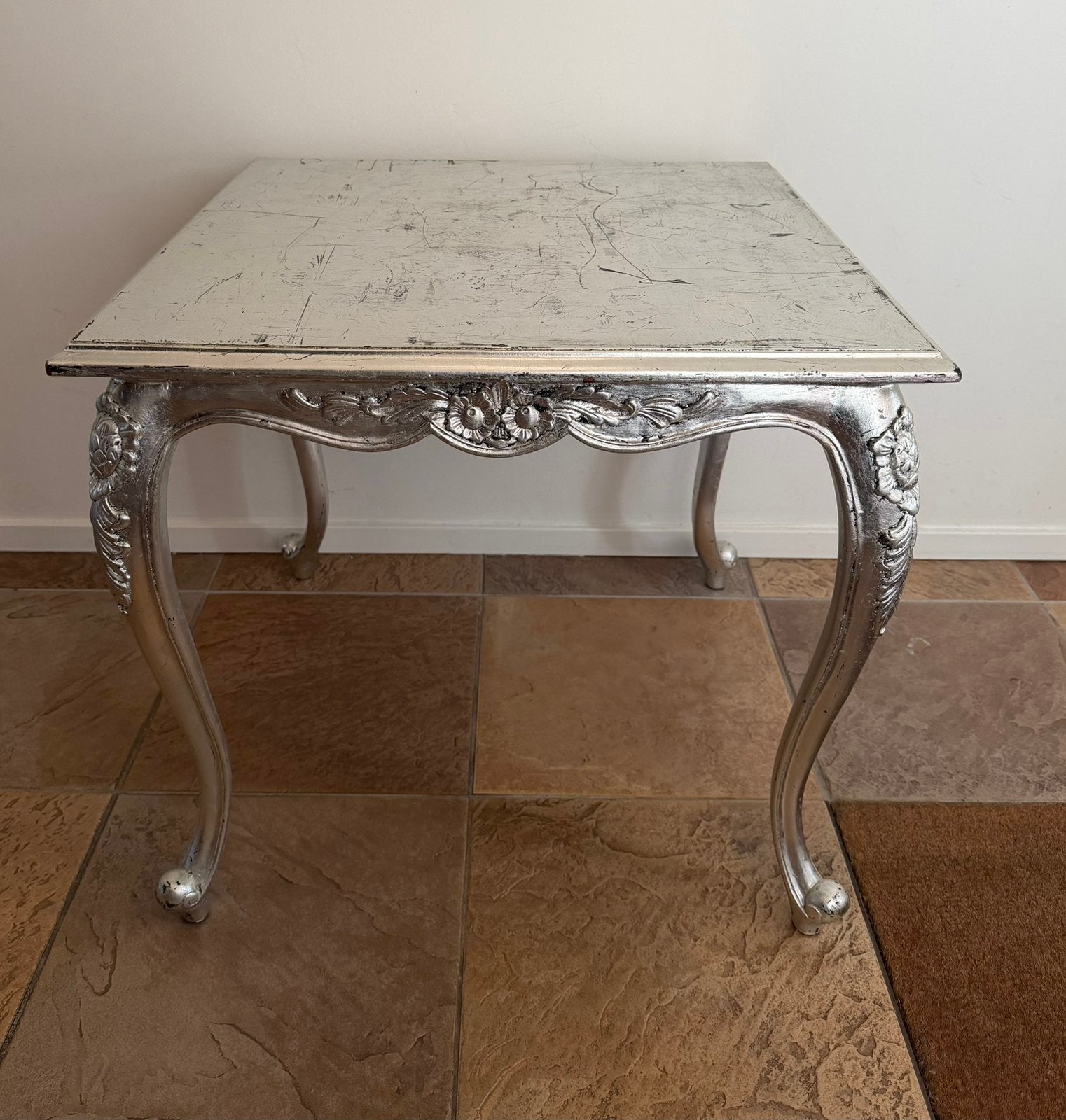 Zilveren Vintage Bijzettafel - Barok Stijl, Ophalen