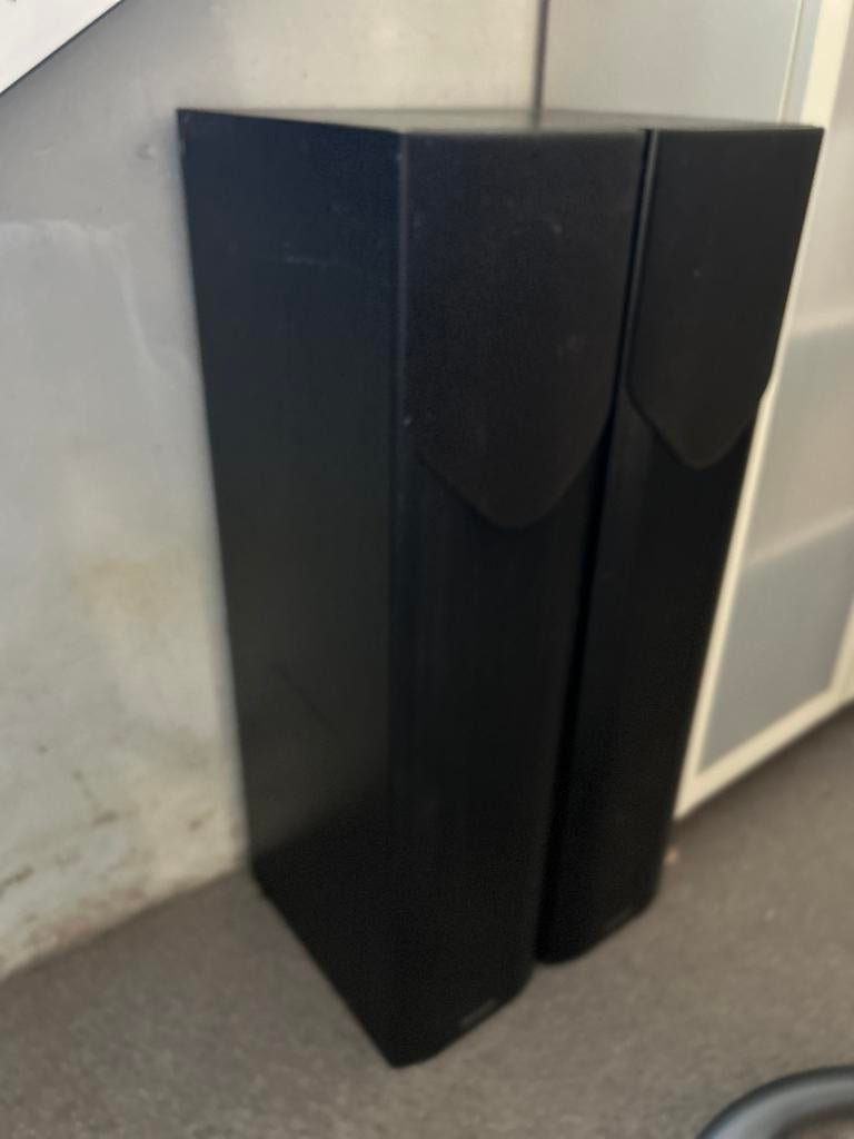 Mission M33i vloerstaande luidsprekers, Gebruikt, 60 tot 120 watt, Front, Rear of Stereo speakers, Ophalen