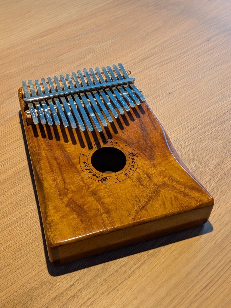 Moozica 17 tonen Kalimba Marimba, Muziek en Instrumenten, Percussie, Ophalen of Verzenden, Zo goed als nieuw, Melodische percussie
