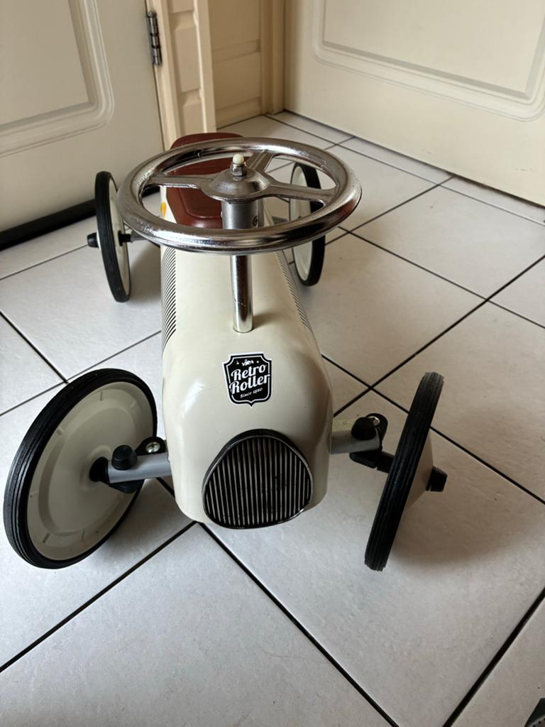 Retro Roller Loopauto - Vintage Raceauto voor Kinderen, Ophalen of Verzenden, Zo goed als nieuw, Loopvoertuig