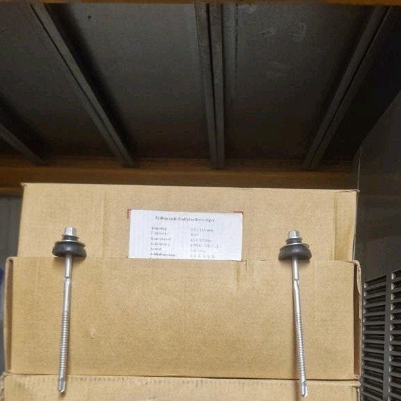 Zelfborende Golfplaatbevestiger RVS A2 304 - 5.5 x 115 mm, 100 tot 250 mm, Schroeven, Nieuw, Ophalen of Verzenden