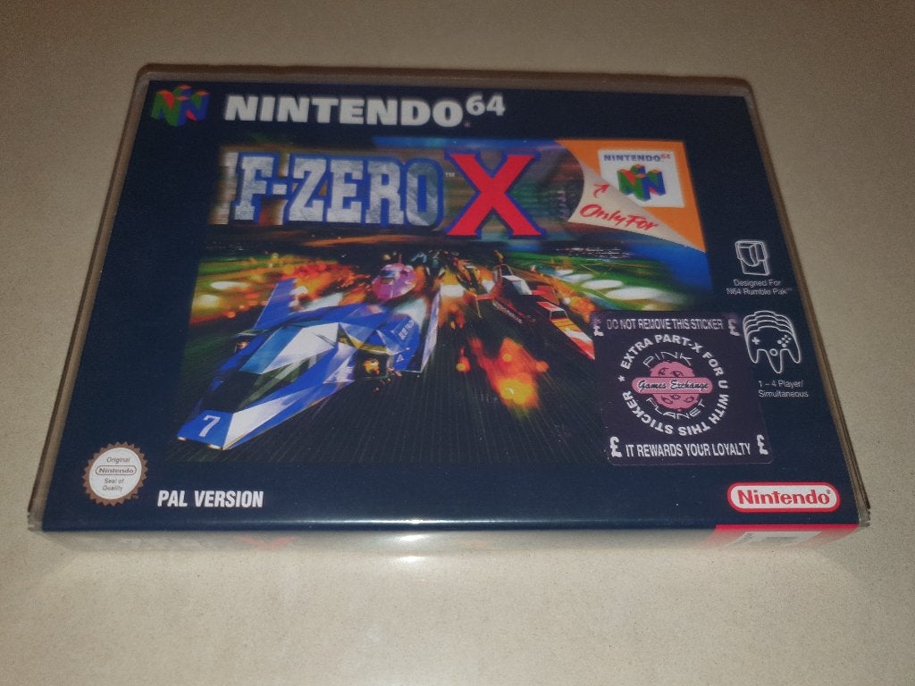 F-Zero X N64 Game Case, Spelcomputers en Games, Games | Nintendo 64, Avontuur en Actie, Verzenden, 1 speler, Zo goed als nieuw