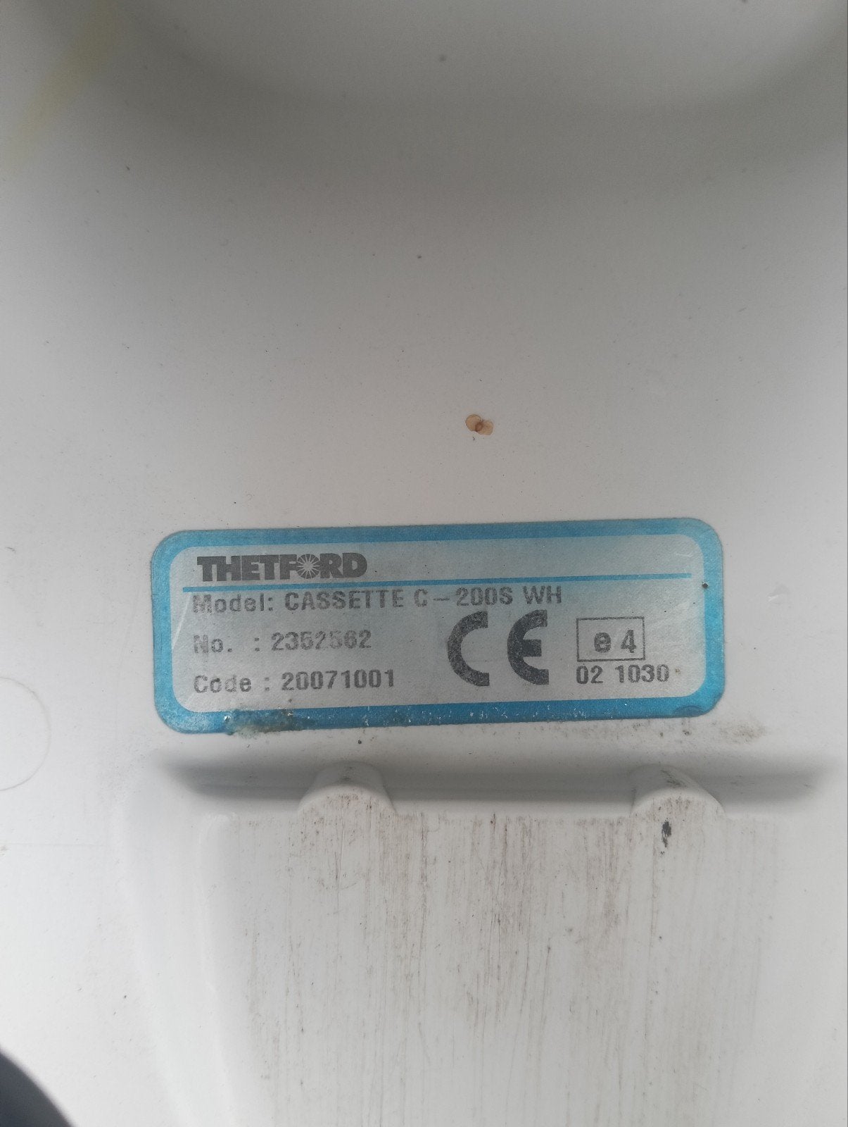 Thetford Cassette Toilet C-200S WH, Ophalen, Gebruikt