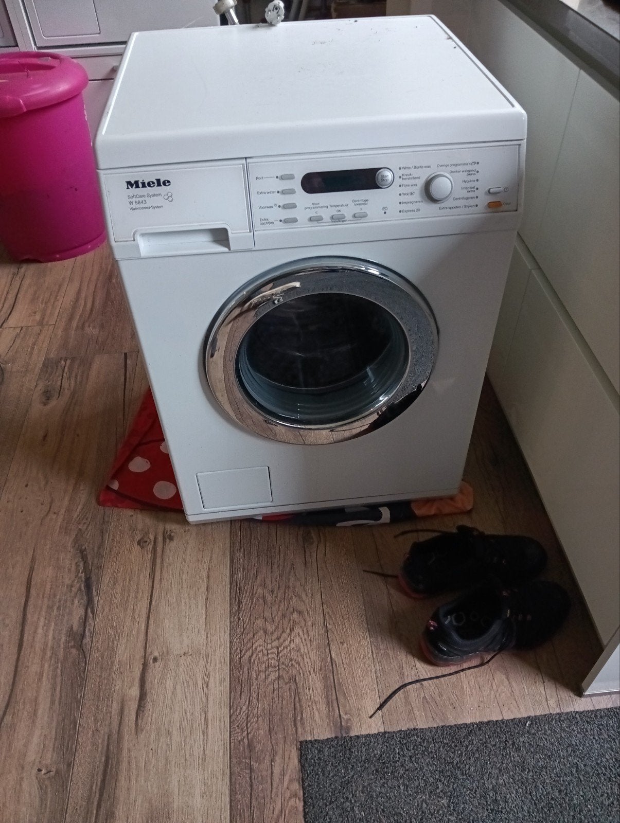 Miele wasmachine, Ophalen, Gebruikt, 1200 tot 1600 toeren, 85 tot 90 cm