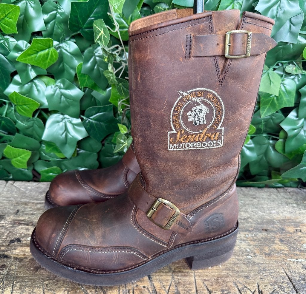 stoere vintage biker boots van Sendra maat 43, Sendra, Bruin, Boots, Nieuw