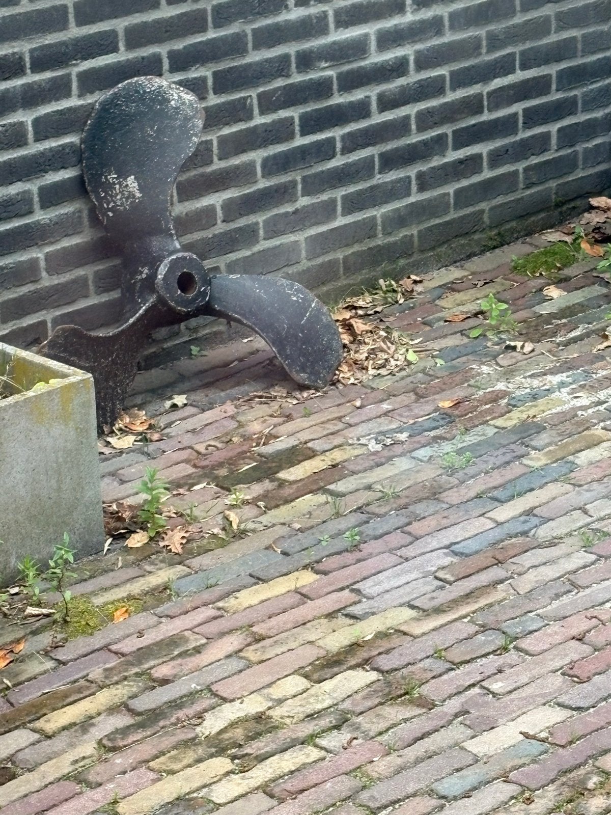 scheepsschroef van ijzer, Ophalen