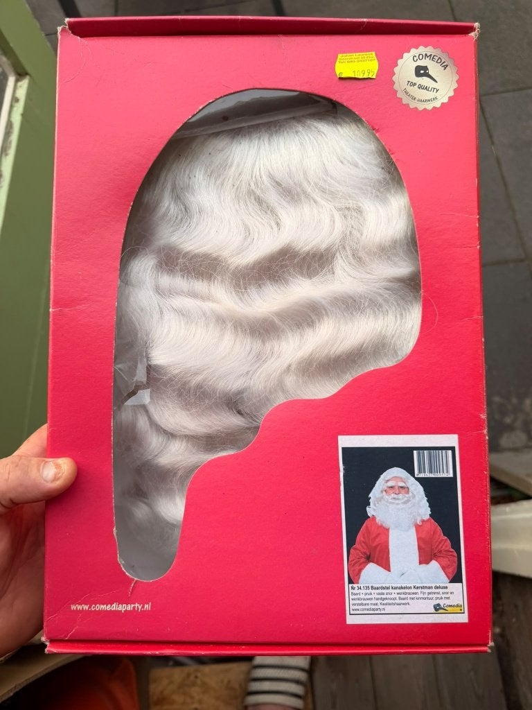 TE KOOP Kerstman Baardstel Kanekalon Deluxe NIEUW, EINDHOVEN, Nieuw, Ophalen of Verzenden, Info@ameezingvught.nl