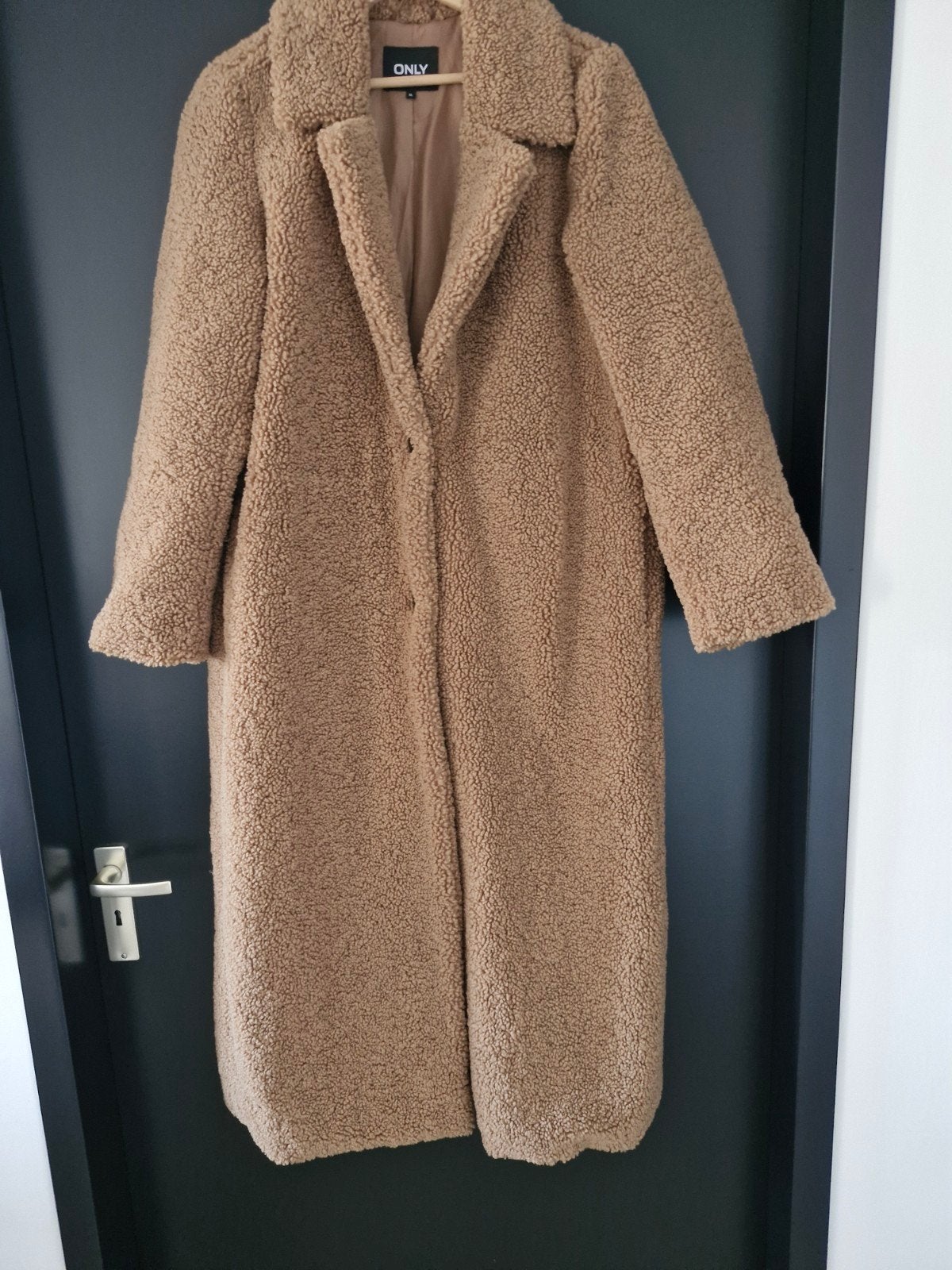 Lange teddy jas van Only in maat XL, Kleding | Dames, Only, Bruin, Maat 42/44 (L), Ophalen of Verzenden