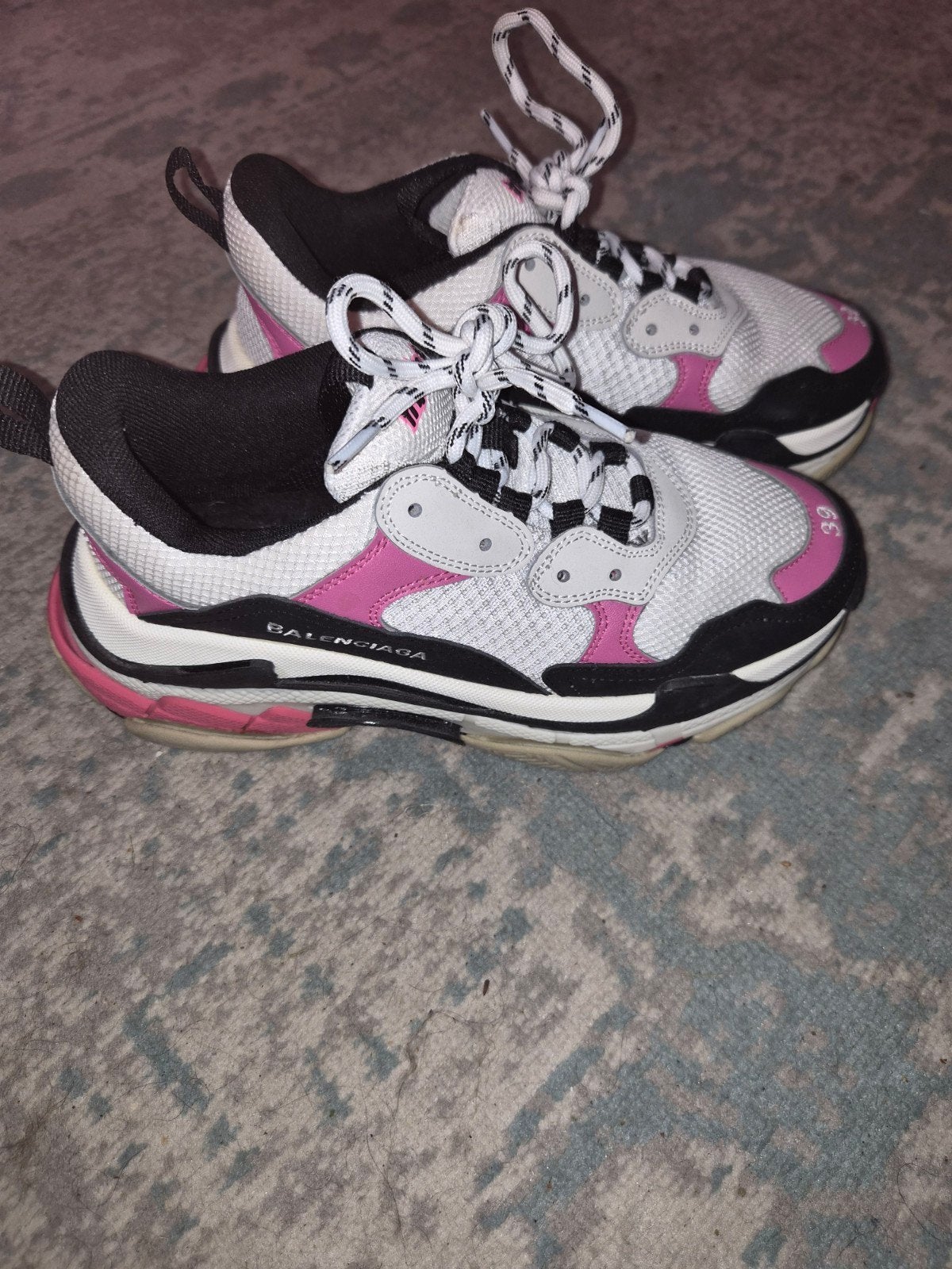Balenciaga triple s, Ophalen of Verzenden, Gedragen, Zwart, Sneakers of Gympen