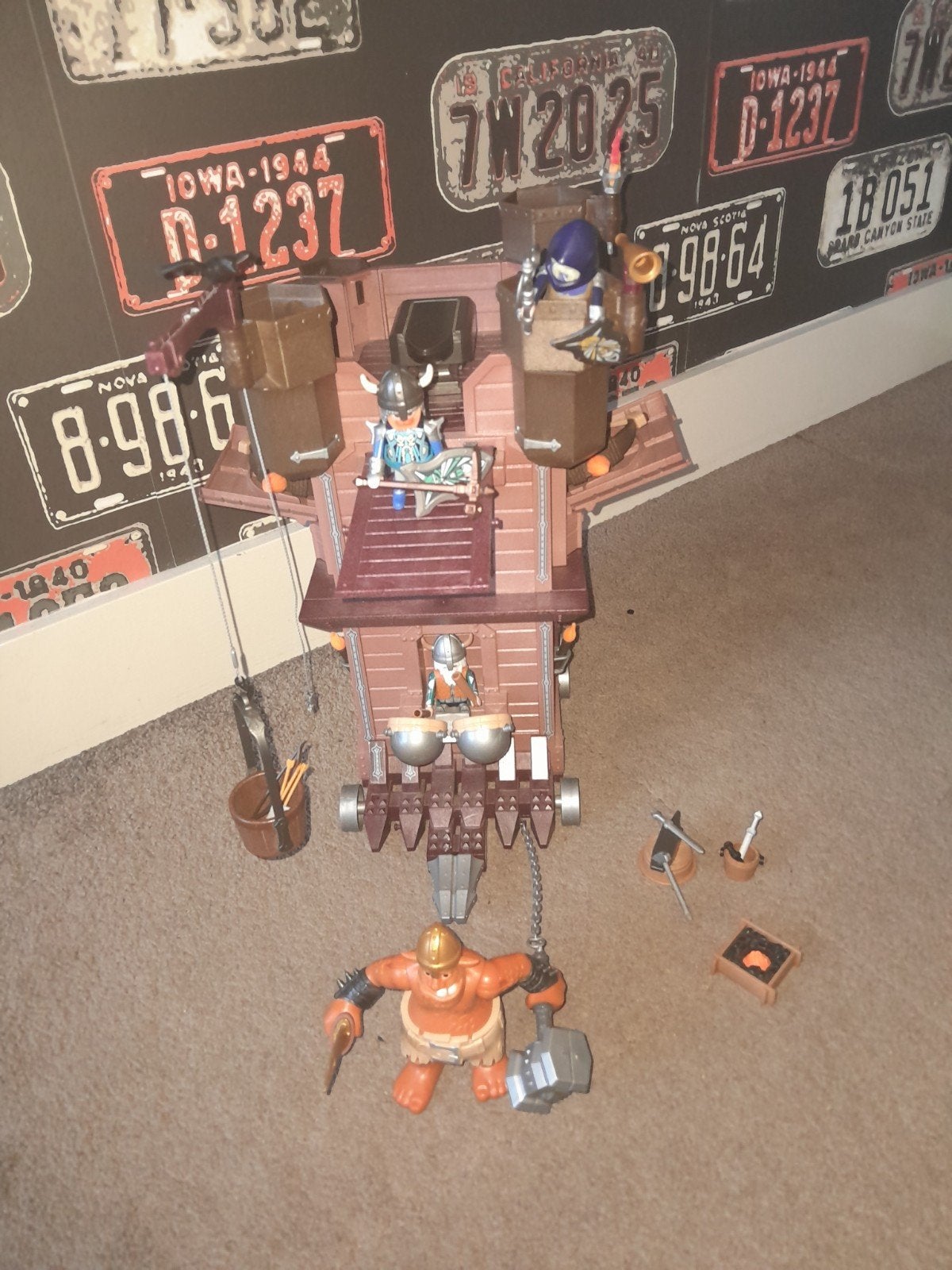 Playmobil Aanvalstoren dwergen 9340, Kinderen en Baby's, Complete set, Ophalen of Verzenden, Zo goed als nieuw, Kasteel/Fort