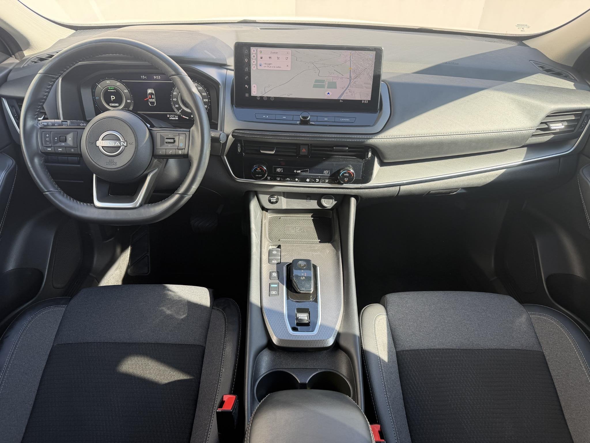 Nissan Qashqai 1.5 e-Power N-Connecta / 10 Jaar Nissan More, Stof, 2 kWh, Wit, Automatische klimaatregeling