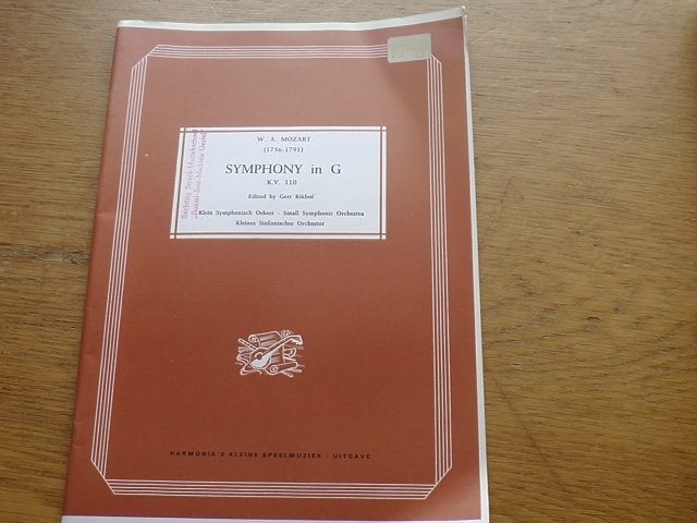 Mozart - symphonie in g - voor klein symphonic orkest, Klassiek, Ophalen of Verzenden, Zo goed als nieuw, Orkest
